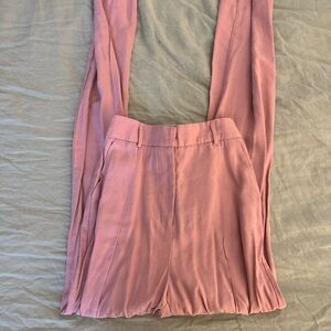 Princess Polly Stylish Pink Pleated Pants